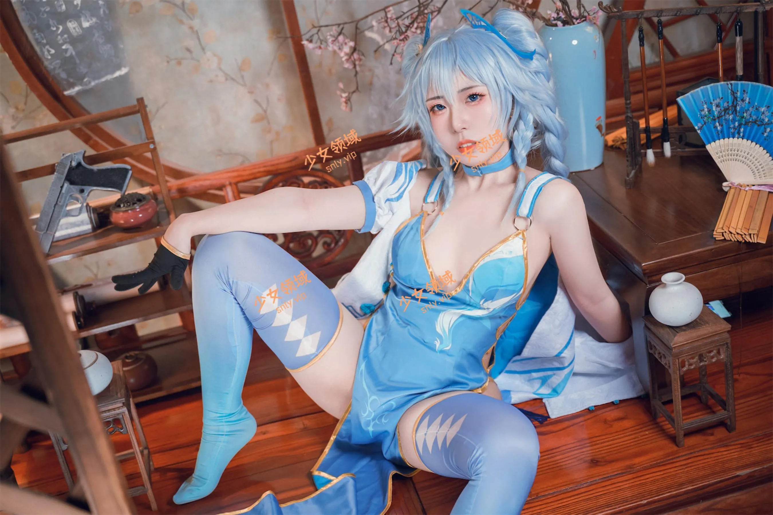 虎森森 – NO.17 少女前线 翠雀媚 [41P]插图1